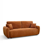 Jul - 3-Seater Sofa Bed - Corduroy - Rust