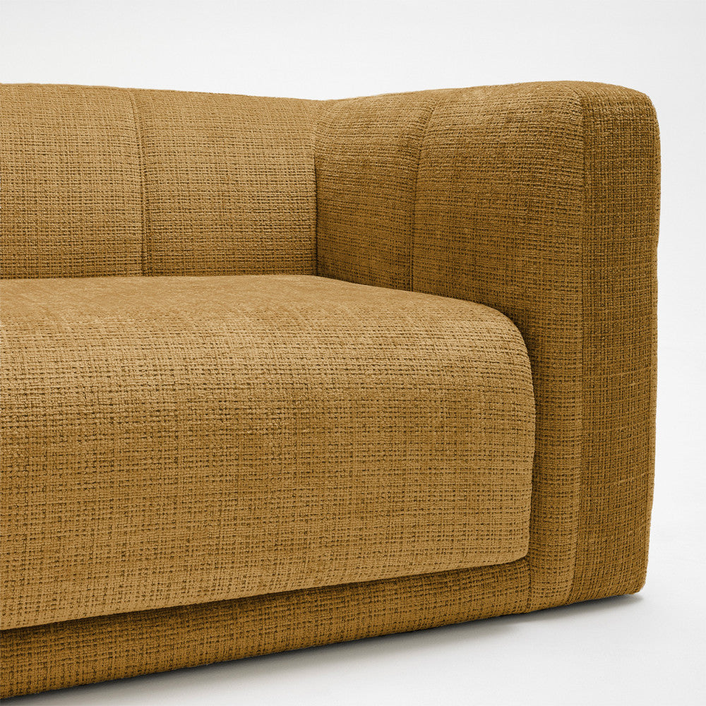 Danae - 4-Seater Sofa Bed - Chenille Fabric - Bronze