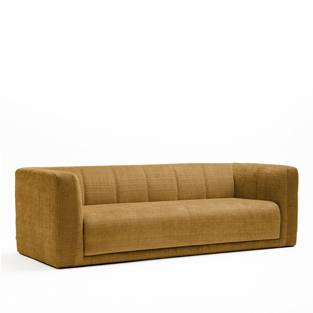 Danae - 4-Seater Sofa Bed - Chenille Fabric - Bronze