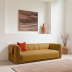 Danae - 4-Seater Sofa Bed - Chenille Fabric - Bronze