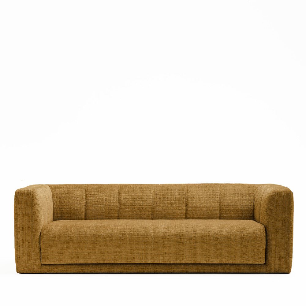 Danae - 4-Seater Sofa Bed - Chenille Fabric - Bronze