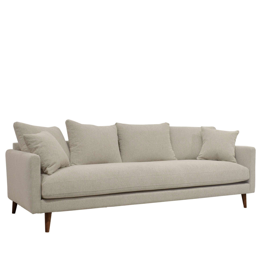 Villabon - 4-Seater Sofa Bed - Fabric - Natural Mottled