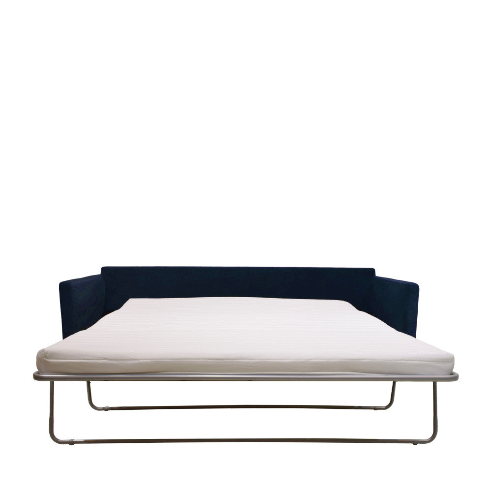 Villabon - Sofá cama de 4 plazas - Terciopelo - Azul marino
