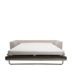 Amany - Sofá cama de 3 plazas totalmente desenfundable - Tela - Natural