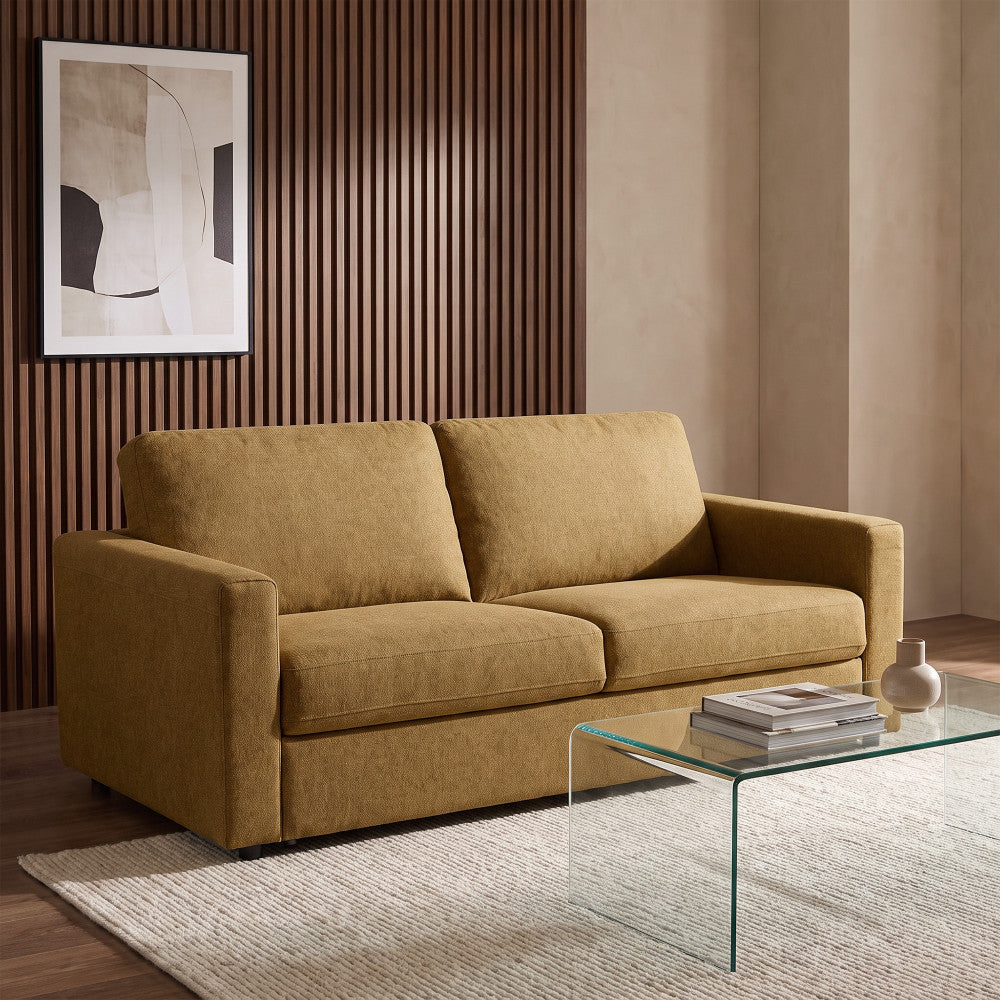 Morena - 3-Seater Express Sofa Bed - Fabric - Bronze