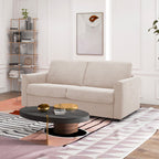 Morena - Sofá cama exprés de 3 plazas - Tejido - Beige