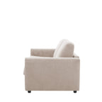 Morena - Sofá cama exprés de 3 plazas - Tejido - Beige