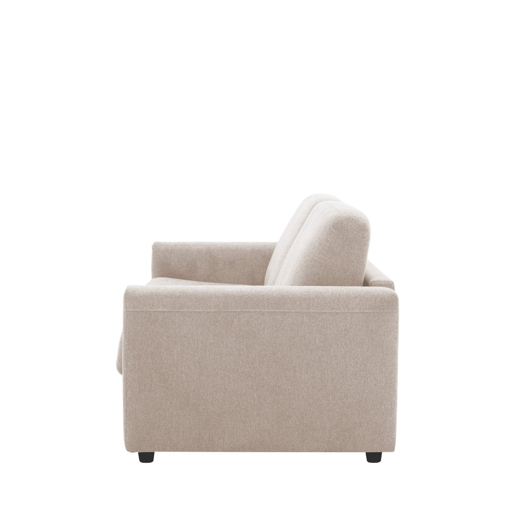 Morena - Sofá cama exprés de 3 plazas - Tejido - Beige