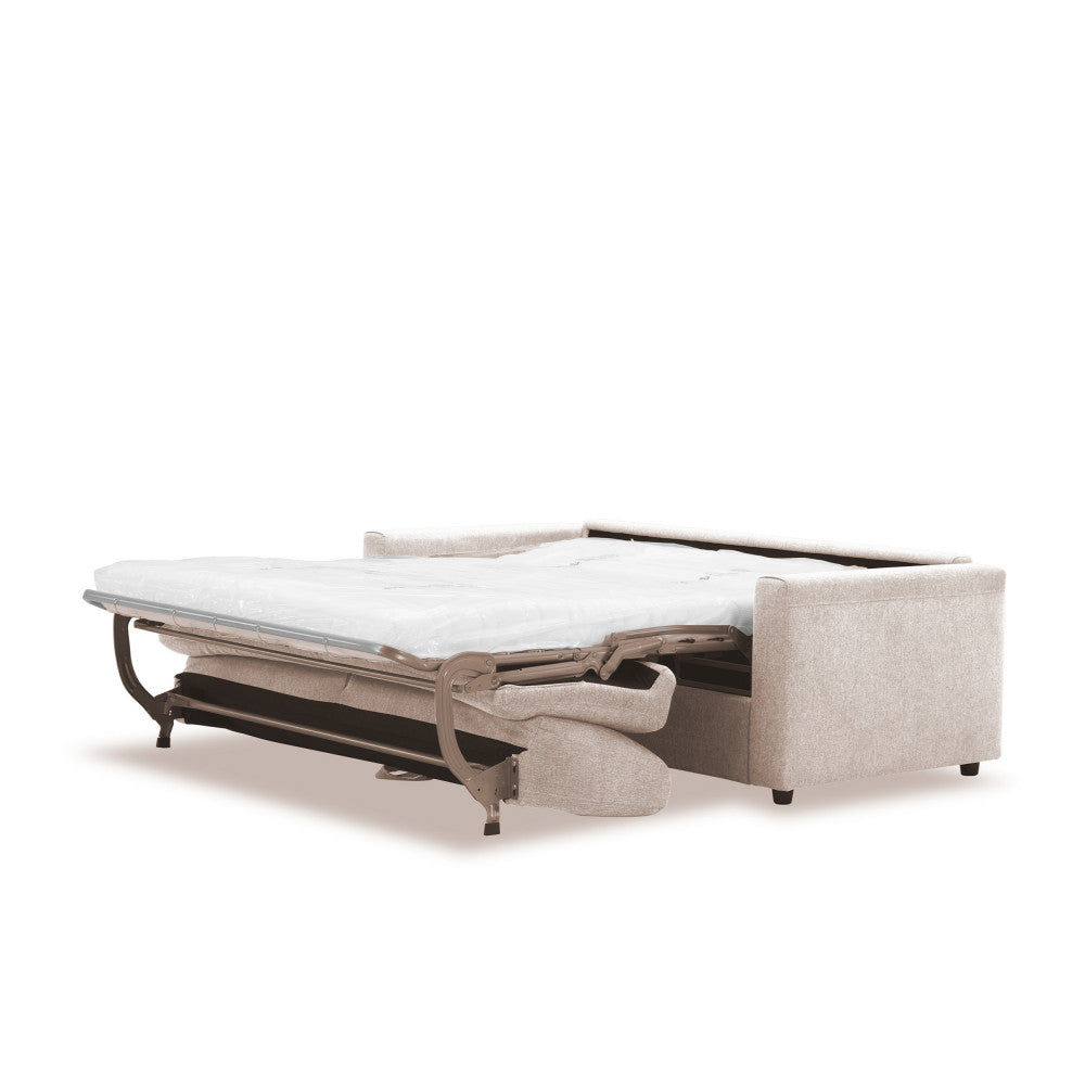 Morena - Sofá cama exprés de 3 plazas - Tejido - Beige