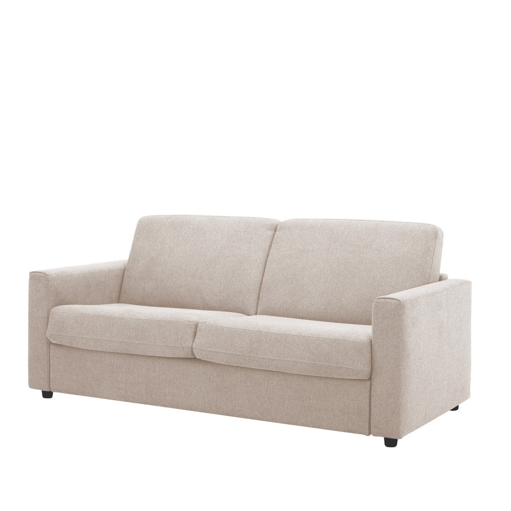 Morena - Sofá cama exprés de 3 plazas - Tejido - Beige
