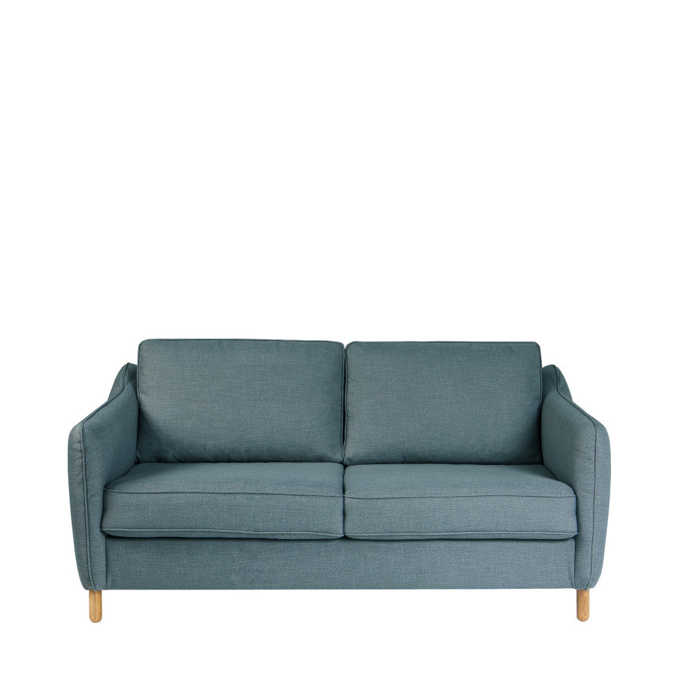 Vornay - 2-Seater Express Sofa Bed - Fabric - Petrol Blue