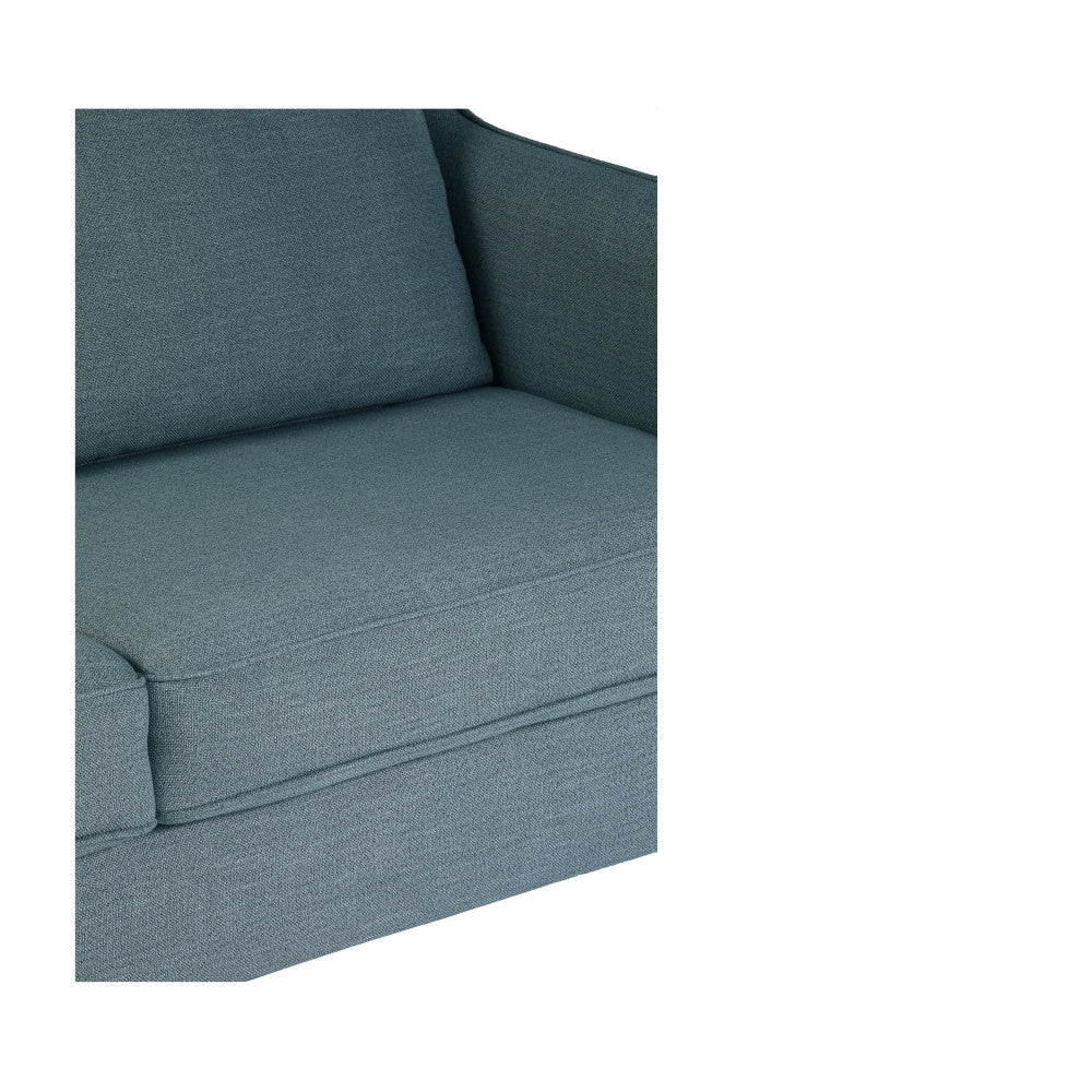 Vornay - 2-Seater Express Sofa Bed - Fabric - Petrol Blue