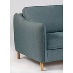 Vornay - 2-Seater Express Sofa Bed - Fabric - Petrol Blue
