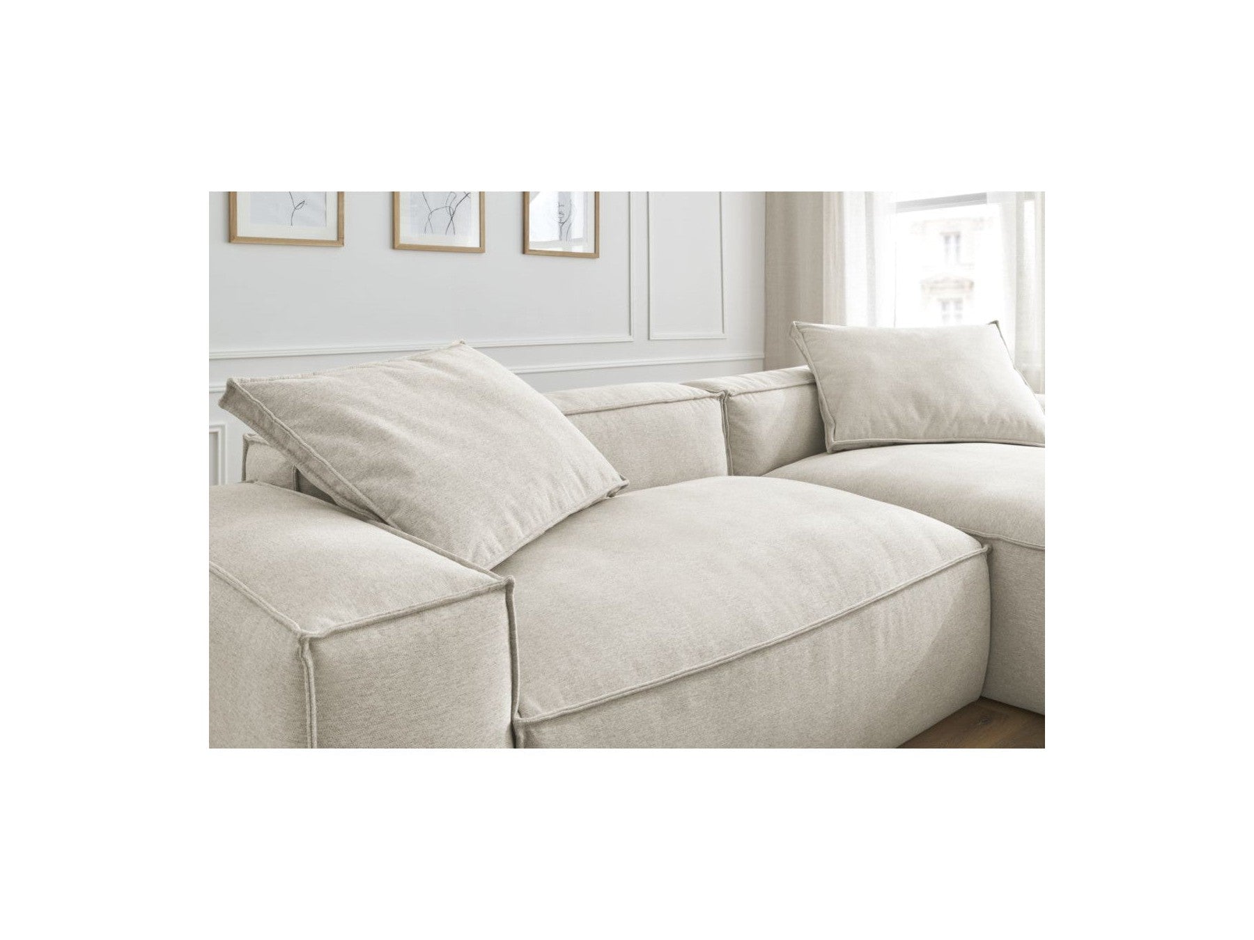 Reversible Corner Sofa Boheme Mottled Fabric