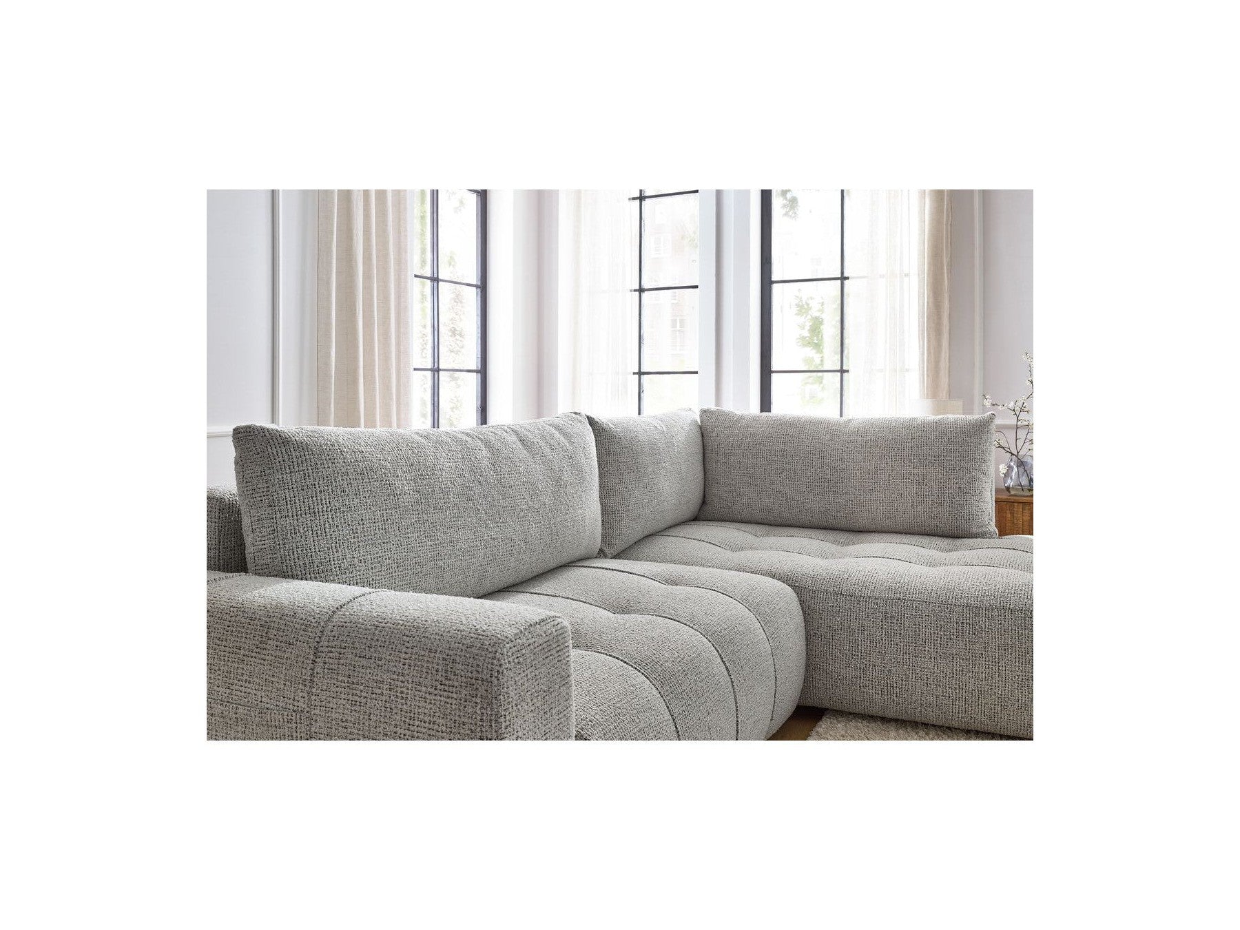 L-Shaped Corner Sofa Convertible with Storage Arsene - Right-Hand Corner