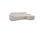 Reversible Corner Sofa Bed with Storage - 140x190 - Monaco - Corduroy