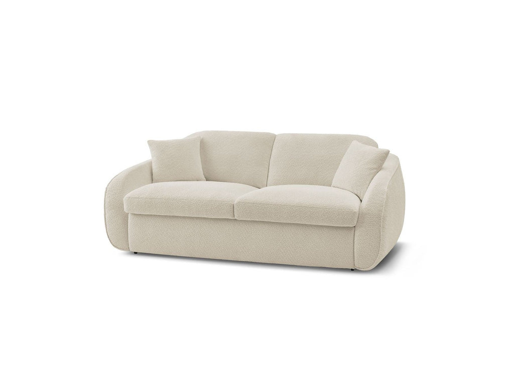 Cezanne - Straight Sofa Bed with Express Opening - Bouclé Fabric