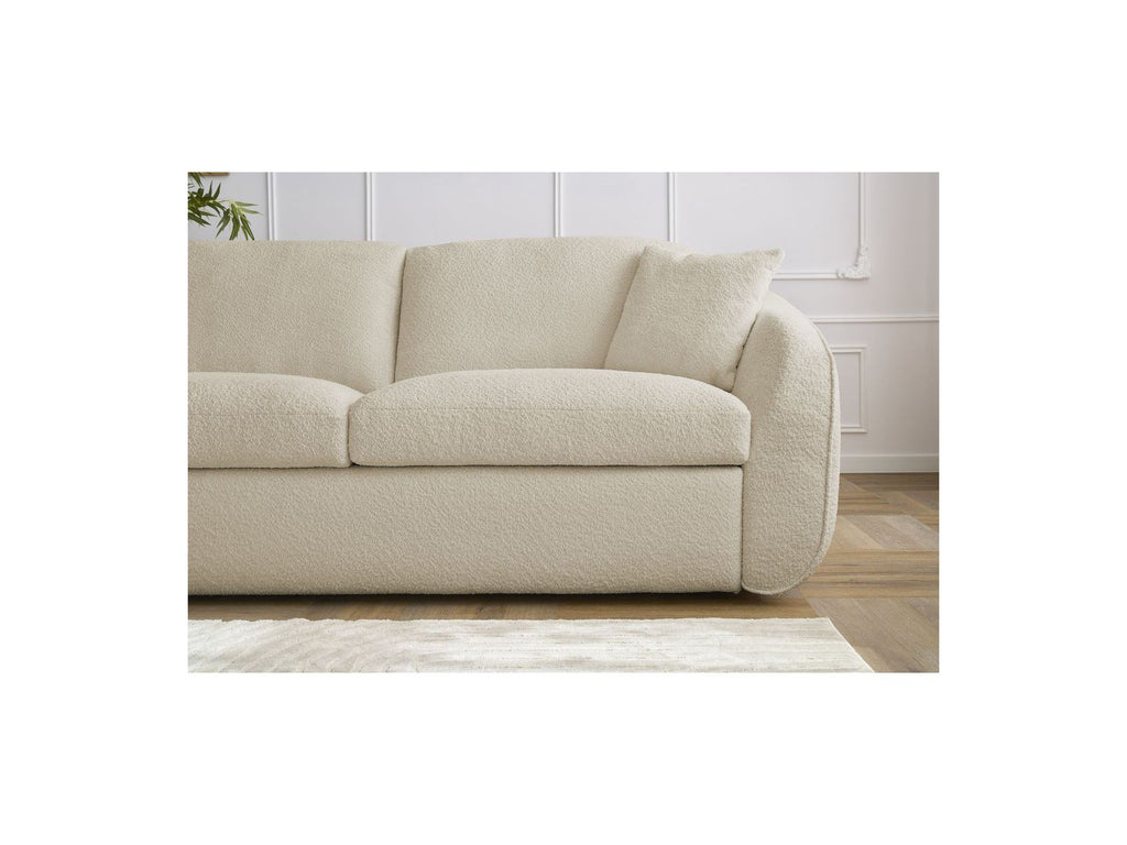 Cezanne - Straight Sofa Bed with Express Opening - Bouclé Fabric