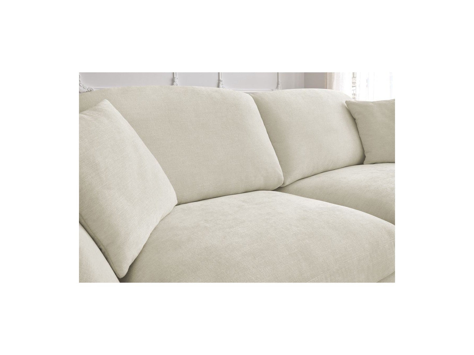Cezanne Straight Sofa Bed with Express Opening and Smooth Fabric