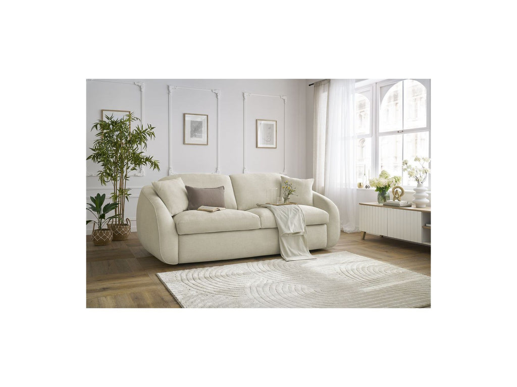 Cezanne Straight Sofa Bed with Express Opening and Smooth Fabric