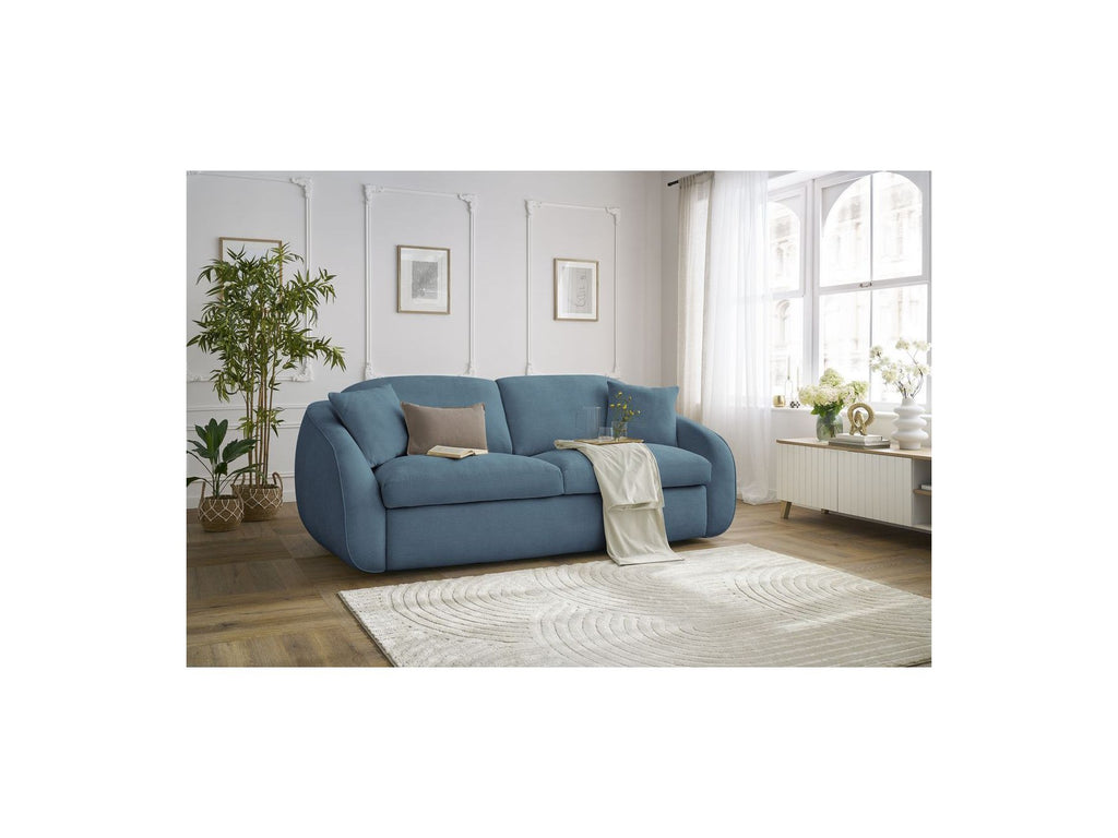 Cezanne Straight Sofa Bed with Express Opening and Smooth Fabric
