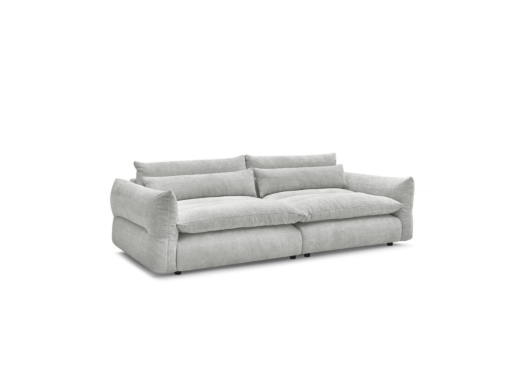 Neil - Canapé Droit Fixe 3 Places - Tissu Texturé