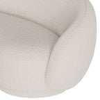 Nova - 3-Seater Sofa in White Bouclé Fabric