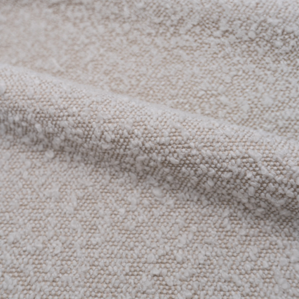 Nova - 3-Seater Sofa in White Bouclé Fabric