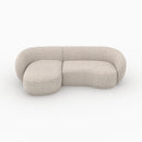 Canapé d'angle modulable Nova 4 places en tissu beige chiné
