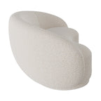 Nova - 3-Seater Sofa in White Bouclé Fabric