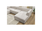 Fixed Panoramic Sofa - Megeve - Mottled Fabric - Right-Hand Corner