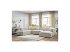 Fixed Panoramic Sofa - Megeve - Mottled Fabric - Right-Hand Corner