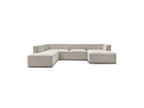 Fixed Panoramic Sofa - Megeve - Textured Fabric - Right-Hand Corner
