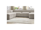 Fixed Panoramic Sofa - Megeve - Textured Fabric - Right-Hand Corner