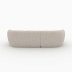 Nova - Canapé D'Angle Modulable 4 Places En Tissu Beige Chiné