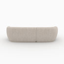 Canapé d'angle modulable Nova 4 places en tissu beige chiné