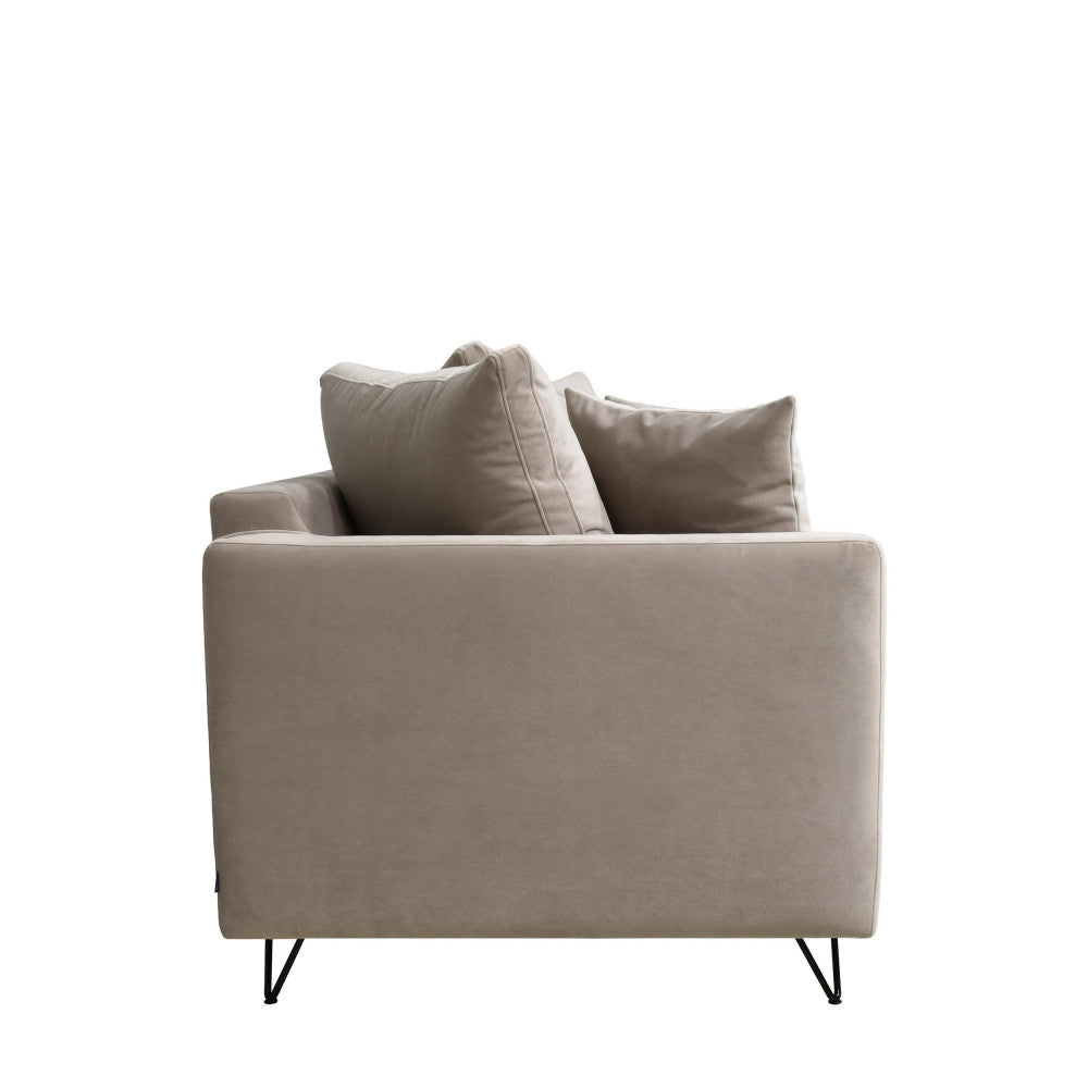Villabon - 4-Seater Sofa - Velvet - Beige