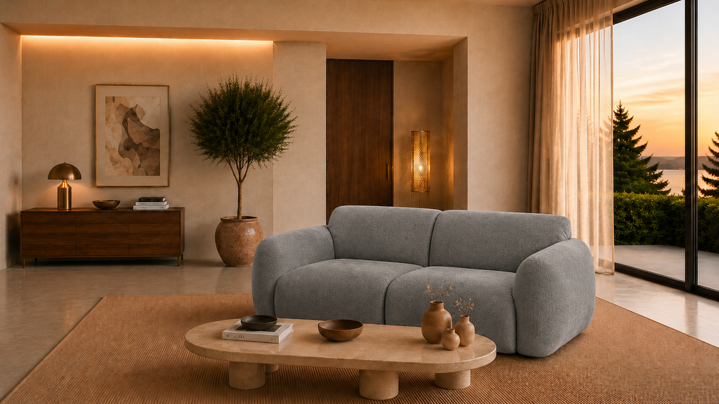 Moka – 2-Sitzer-Sofa – Chenille-Stoff