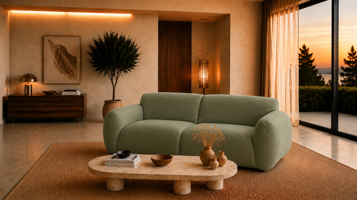 Moka - Bank 3-zits - Chenille stof