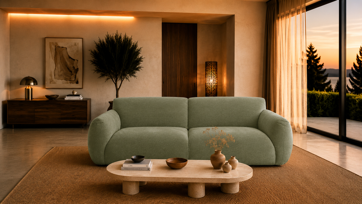 Moka - Bank 3-zits - Chenille stof