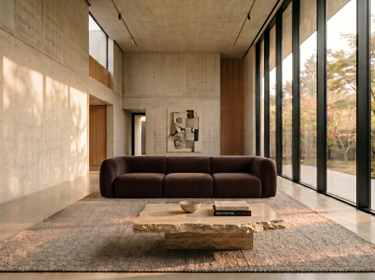 Yumi - 3-personers sofa - Fløjl