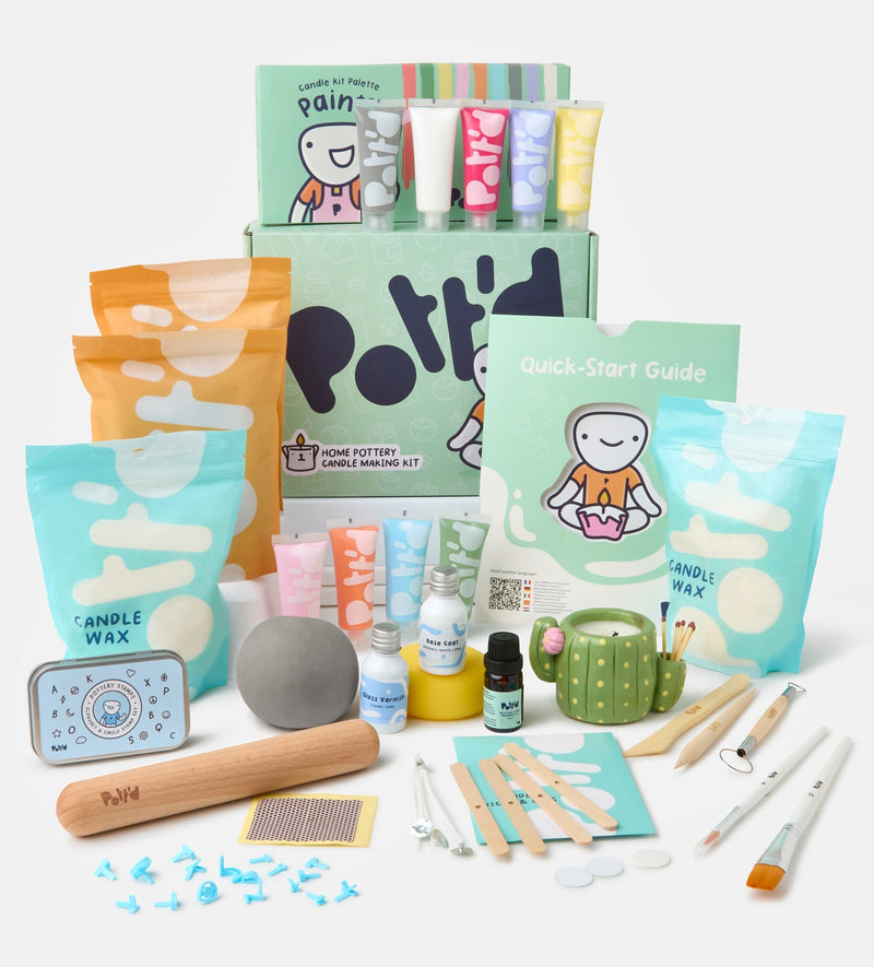 Home Pottery Candle Kit - Small - 2 Candles