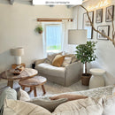 capri table d appoint en beton blanc rendes vous deco