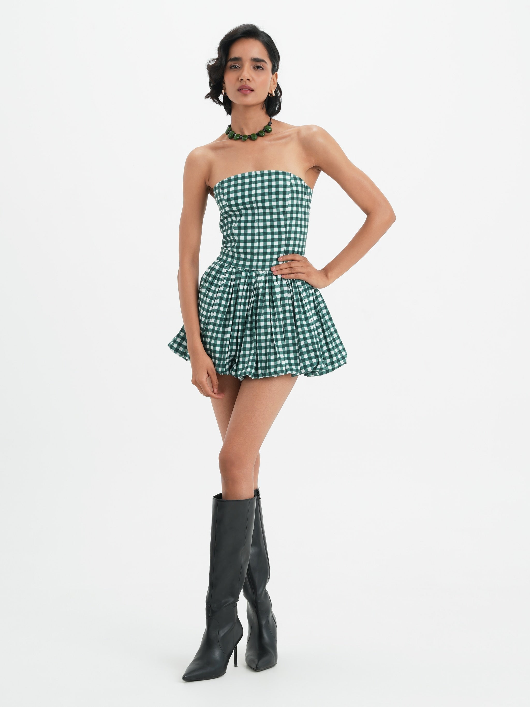 Robe Capucine - Pine Vichy