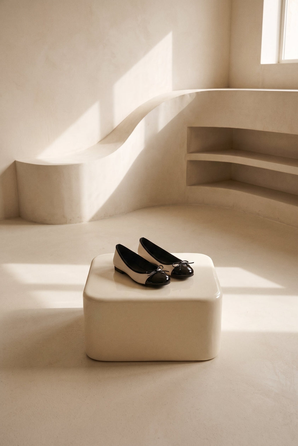 Ballerines Cara Black And - White