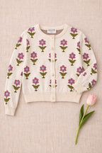 Cardigan Carla Tricot Jacquard - Enfant Fille