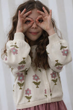Cardigan Carla Tricot Jacquard - Enfant Fille