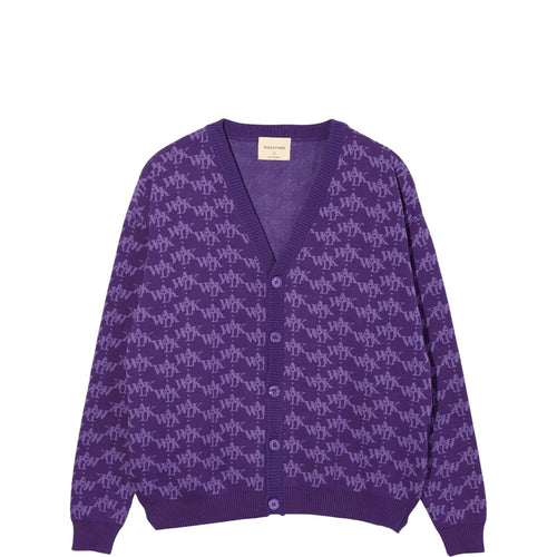 Le Cardigan Monogramme Violet