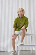 Cardigan Valentin Olive - Enfant Garçon