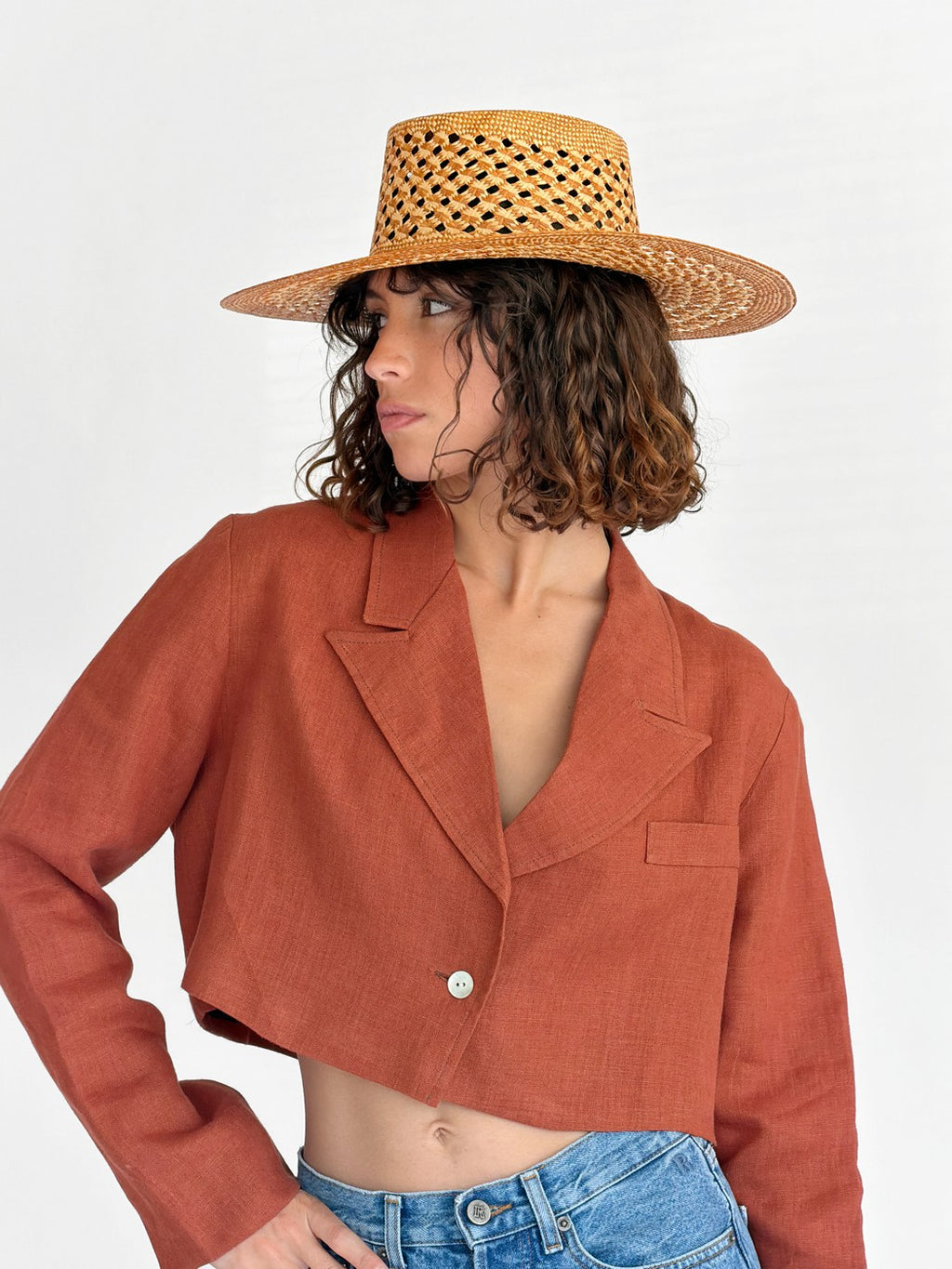 Carlota Straw Hat - Terra Beige